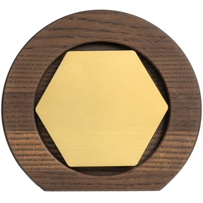 Стела Constanta Dark, с золотистым шестигранником-1