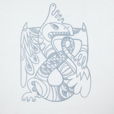 Толстовка «Кетцалькоатль», белая-2