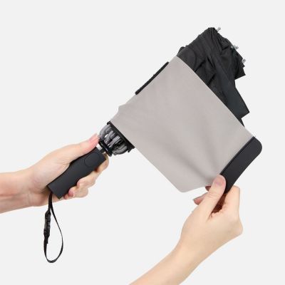 Зонт обратного сложения Easyroll, черный-5