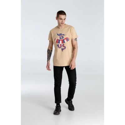 Футболка Don't You Dare to Underrate Us, песочная-7