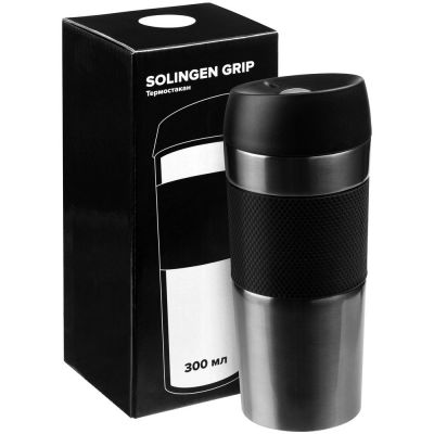 Термостакан Solingen Grip, серо-стальной-3