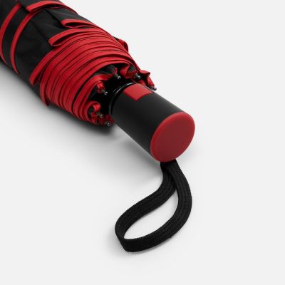 Зонт складной Edgeline, красный-5