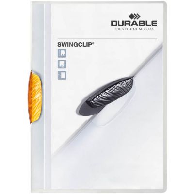 Папка Swingclip, с оранжевым клипом-3