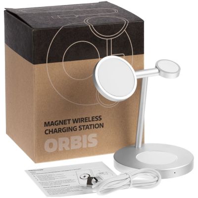 Зарядная станция Orbis, серебристая-8
