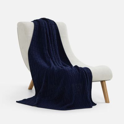 Плед Knitline, темно-синий (сапфир)-5
