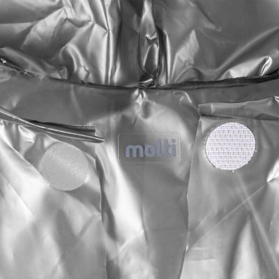 Дождевик-плащ CloudTime, серебристый-2