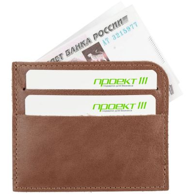 Чехол для карточек Apache, коричневый (какао)-2