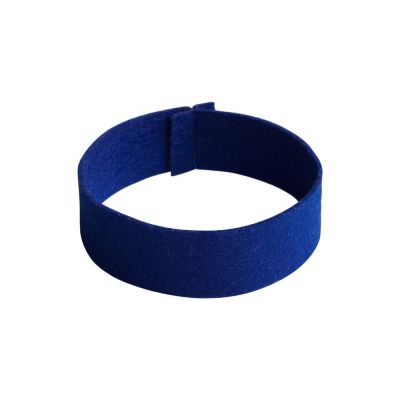 Игрушка «Собака в шарфе», малая, белая с синим-3