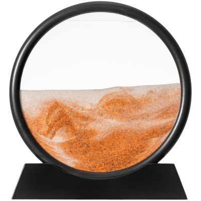 Песочная картина-антистресс Pleasantville, черная с оранжевым-0