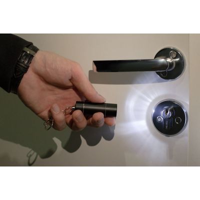 Брелок-фонарик Click Ray, черный-3