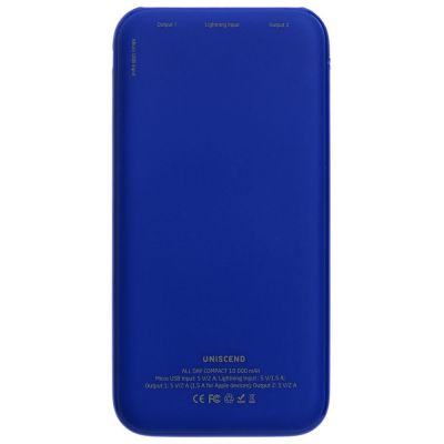 Внешний аккумулятор Uniscend All Day Compact 10000 мАч, синий-2