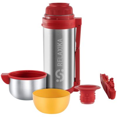 Термос для еды и напитков Relaxika 1500, стальной-3