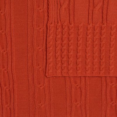 Плед Remitti, оранжевый (морковь)-2