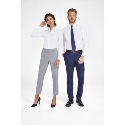 Рубашка мужская с длинным рукавом Brighton, голубая-4