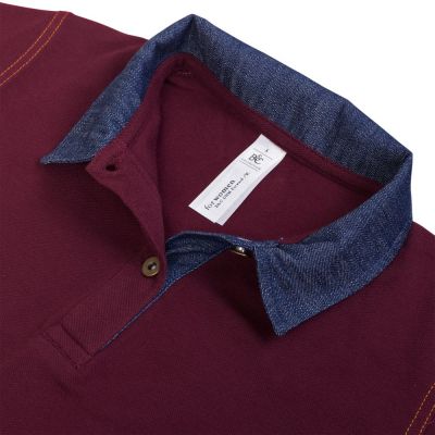 Рубашка поло женская DNM Forward бордовая-2