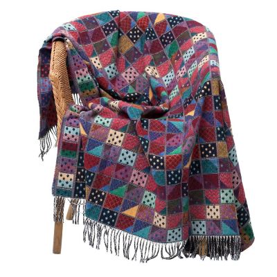 Плед Illinois, бордовый-2