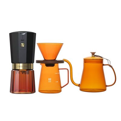 Кофейный набор Amber Coffee Maker Set, оранжевый с черным-0
