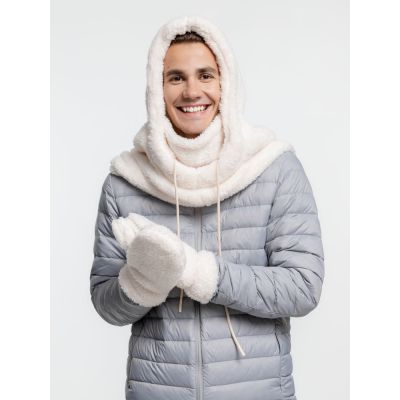 Балаклава-капюшон Flocky, молочно-белая-9