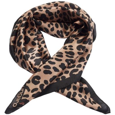 Платок Leopardo Silk, коричневый-2