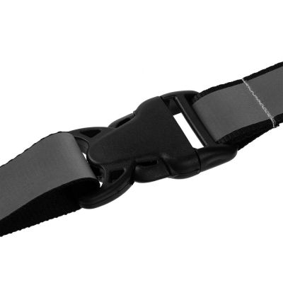 Лента светоотражающая Interlevel, черная с серым-4