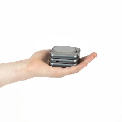 Складная станция беспроводной зарядки Terza, серебристая-7