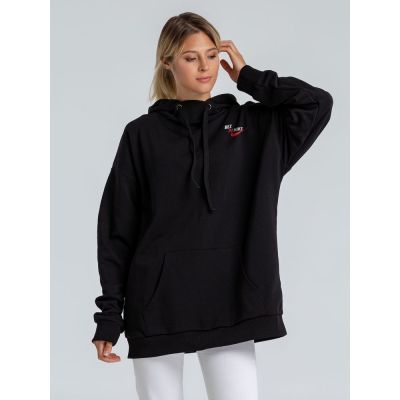 Худи оверсайз Bez Panike, черное-0