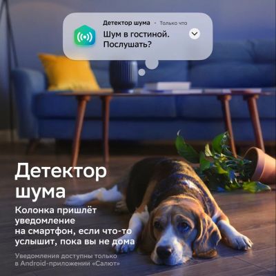 Умная колонка SberBoom, лунный серый-4