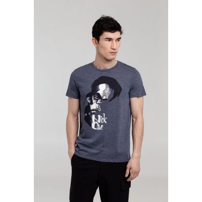 Футболка «Меламед. Nick Cave», темно-синий меланж-0