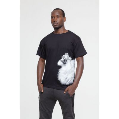 Футболка Like a Lion, черная-2