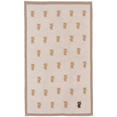 Плед детский с мишками Beastie Toys, бежевый-1