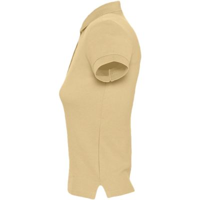 Рубашка поло женская People 210, бежевая-2