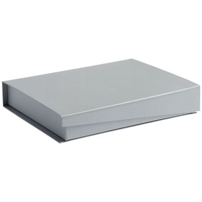 Коробка Duo под ежедневник и ручку, серая-0