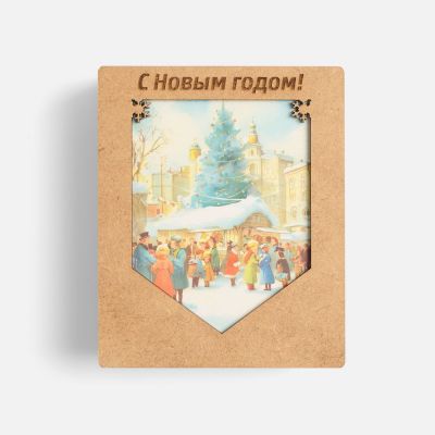 Деревянные флажки «Праздничные мотивы»-1