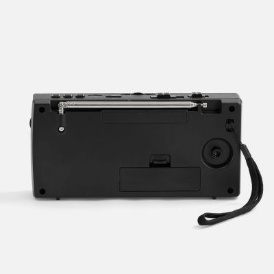 Bluetooth-колонка с радио Comradio, черная-3