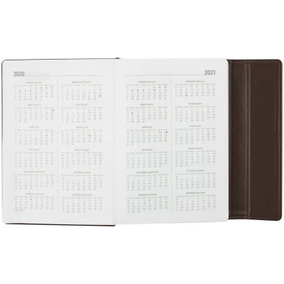 Ежедневник Flap, ver.2, недатированный, коричневый-4