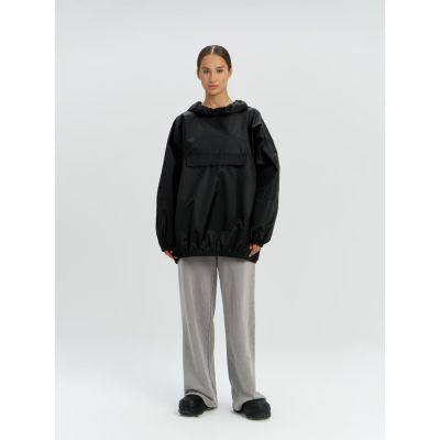 Дождевик-анорак Alatau, укороченный, черный, единый размер-14