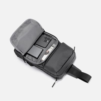 Рюкзак на одно плечо Jekko, черный-7