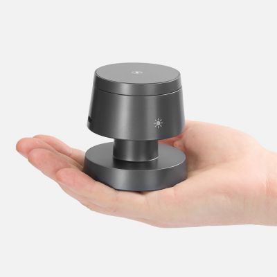 Станция беспроводной зарядки с подсветкой Lume, серая-4