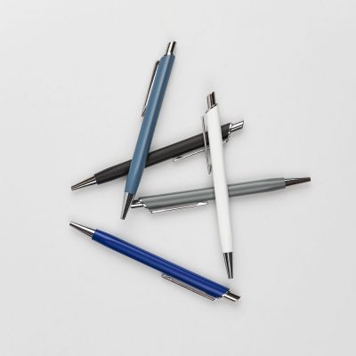 Ручка шариковая Konvent, матовая, белая-4