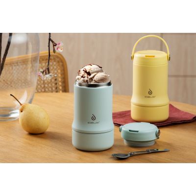 Термос для еды Tabenodo, голубой-11