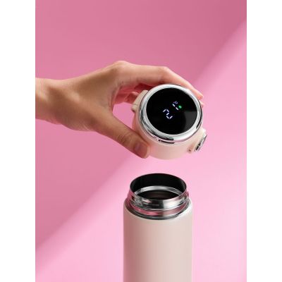 Смарт-бутылка c заменяемой батарейкой warmSens, молочно-белая-7