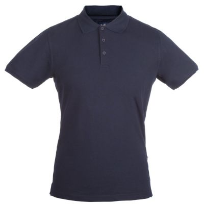 Рубашка поло стретч мужская Eagle, темно-синяя-0