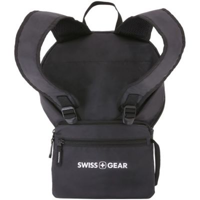 Рюкзак складной Swissgear, черный-3