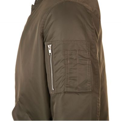 Куртка бомбер унисекс Rebel, коричневая-3