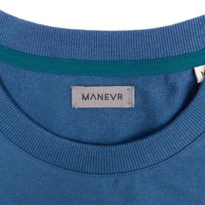 Футболка с длинным рукавом Kosmos 1.0, синяя-2