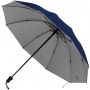 Зонт складной Silvermist, темно-синий с серебристым