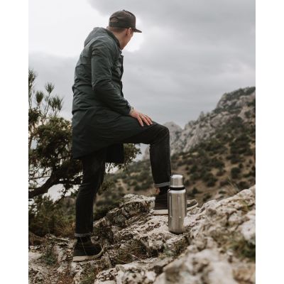 Термос Flask 1000, вакуумный, стальной матовый-5