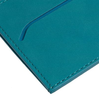 Чехол для карточек Nubuk, бирюзовый-5