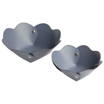 Корзина Corona, малая, серо-голубая-4