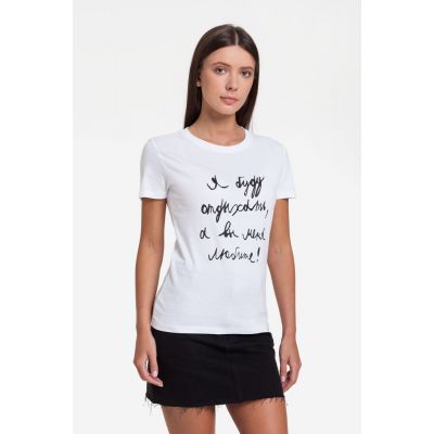 Футболка женская «Я буду отдыхать», белая-0